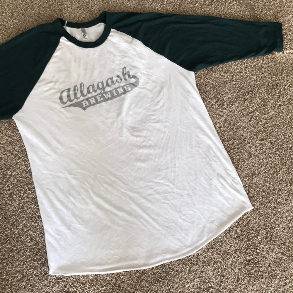 ALLAGASH BREWING Portland Maine Beer basebal shirt